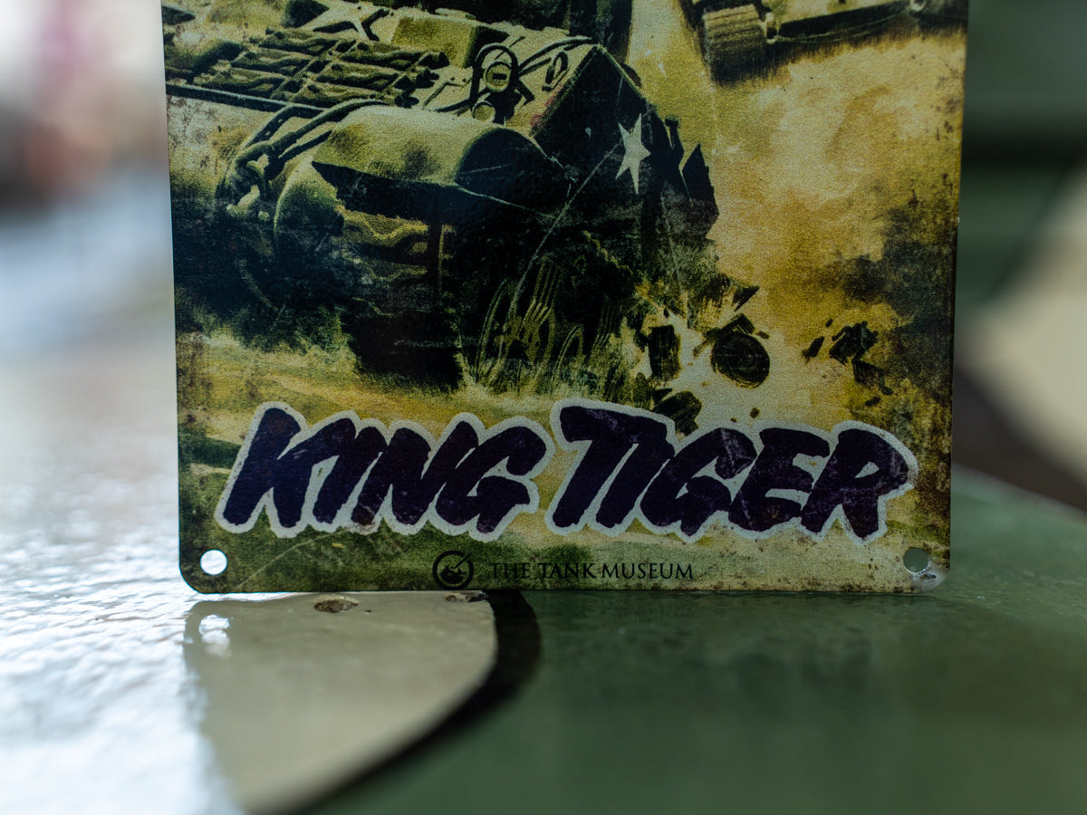 Commando Comics King Tiger Cover Metal Sign