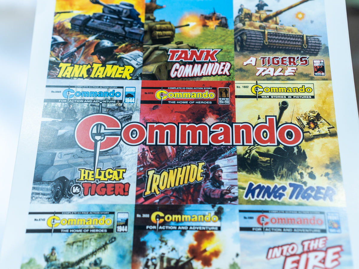 Commando Comics Classic Tank Covers Print