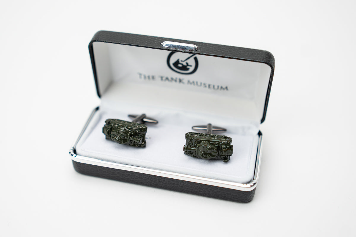 Sherman Fury Tank Cufflinks