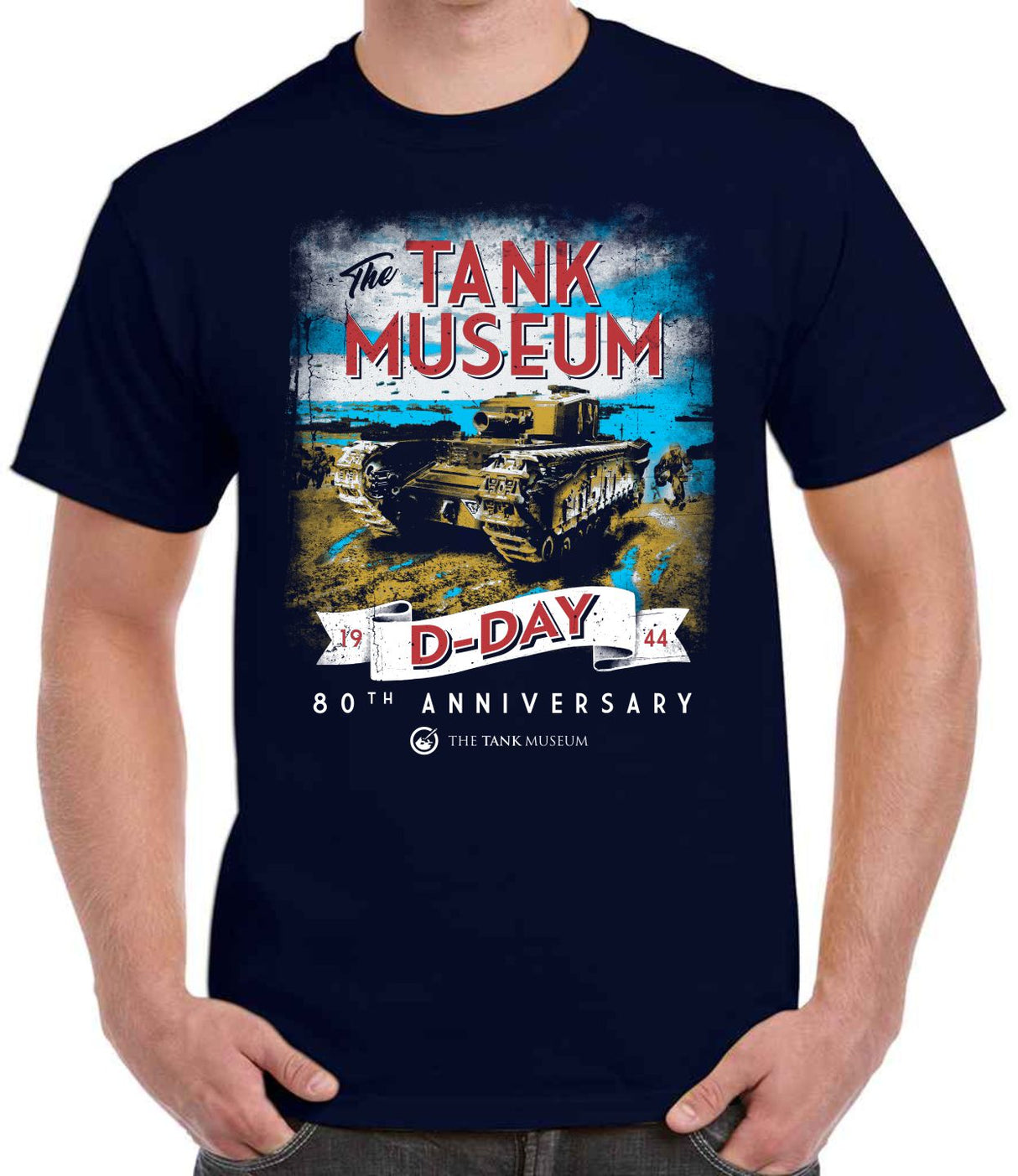 D-Day 80th Anniversary Navy T-Shirt