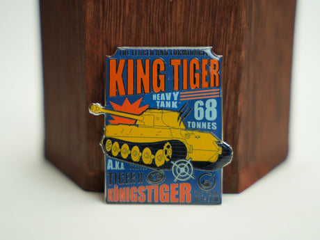 King Tiger Poster Pin Badge Pin Badge Haskins Giftware