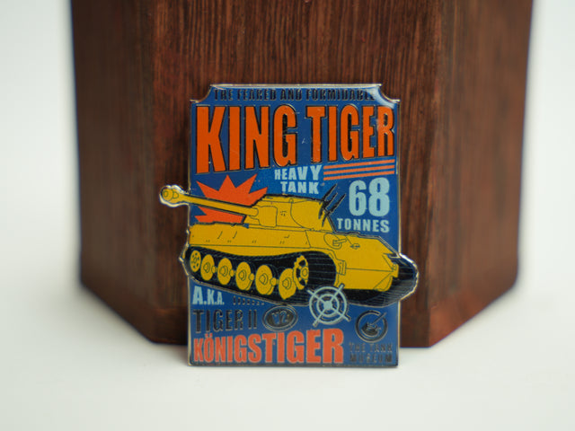 King Tiger Poster Pin Badge Pin Badge Haskins Giftware