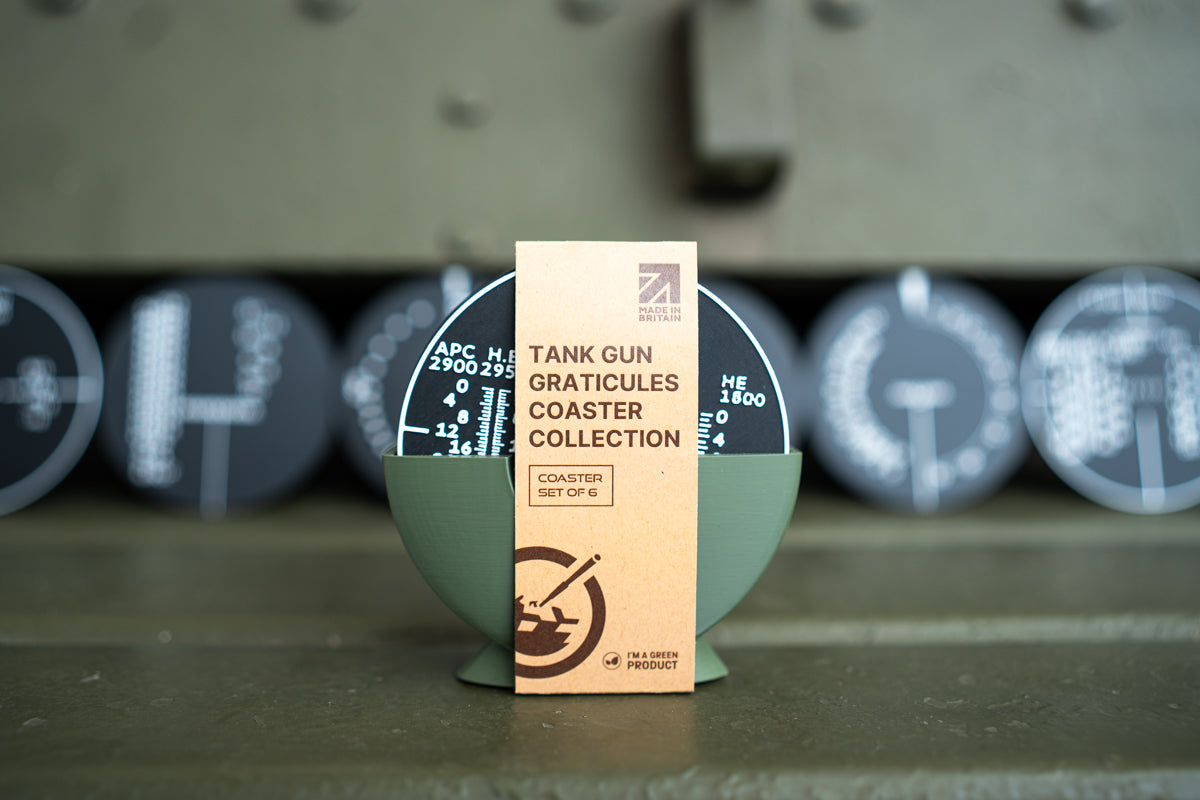 Coaster Set: WWII Tank Graticules Coaster [variant_option4]