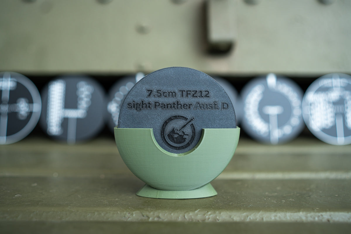 Coaster Set: WWII Tank Graticules Coaster [variant_option4]