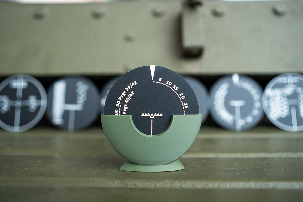 Coaster Set: WWII Tank Graticules Coaster [variant_option4]