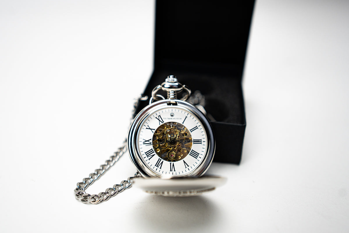 Exclusive Tank Museum Embossed Mechanical Pocket Watch Watch [variant_option4]