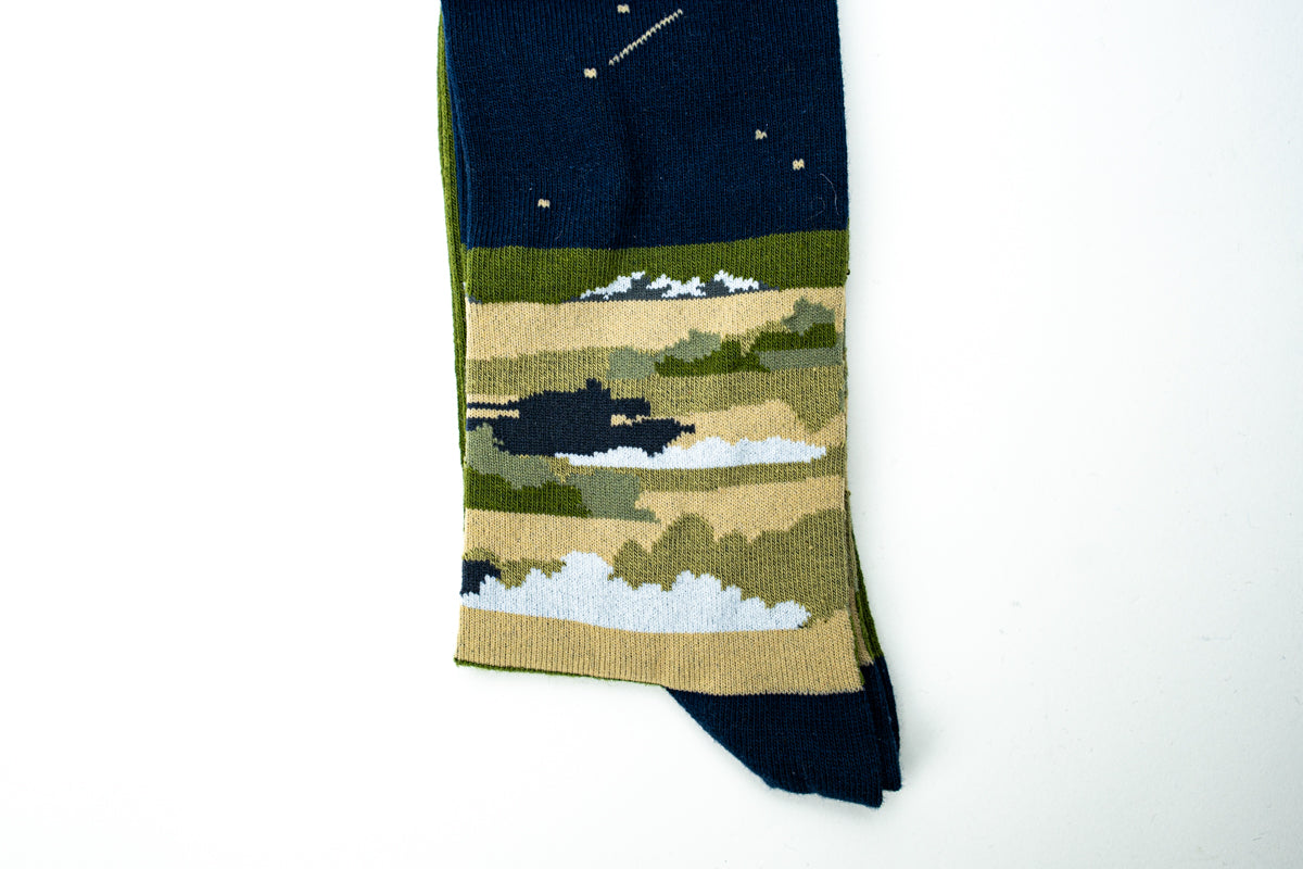 Tank Museum Socks Night-time Tanks Socks [variant_option4]