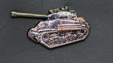 Sherman Fury Tank Pin Badge