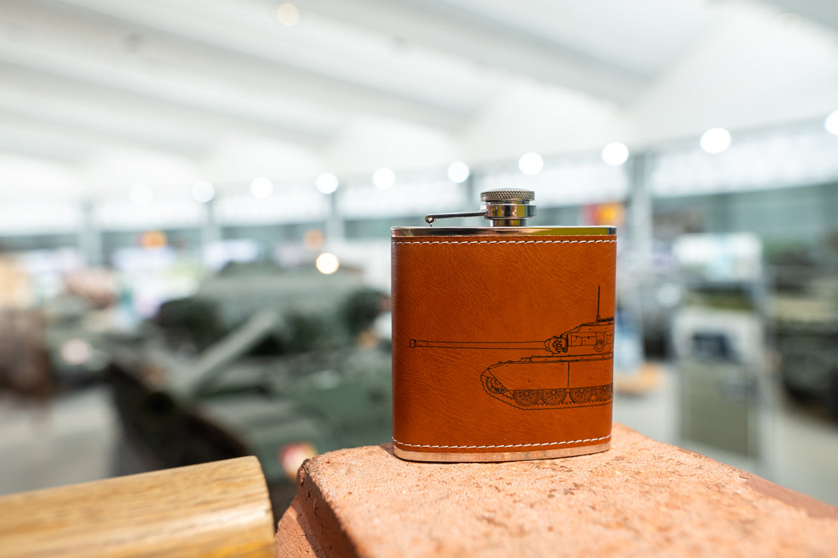 Tank Museum Exclusive Leatherette Hip Flask
