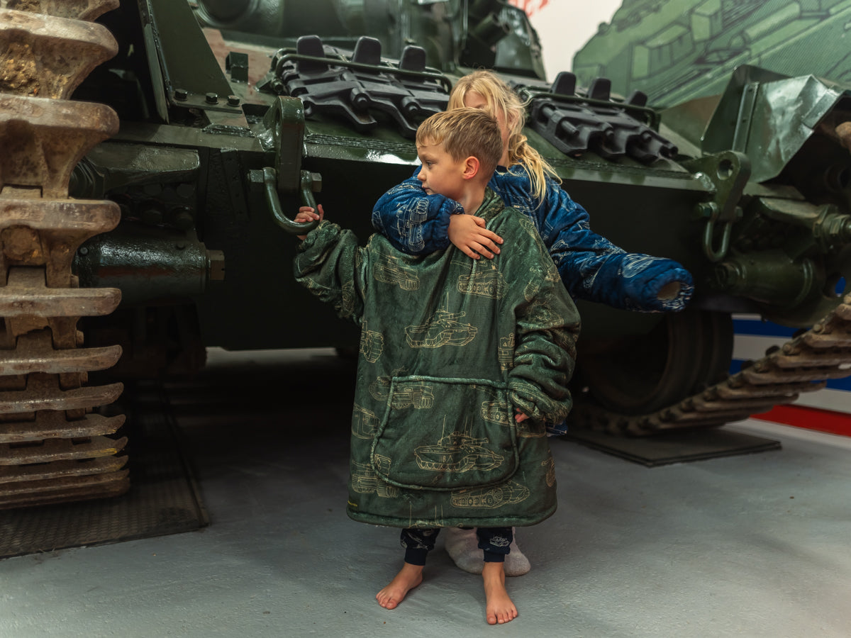 Kids Tank Oversized Fleece Hoodie Hoodie [variant_option4]