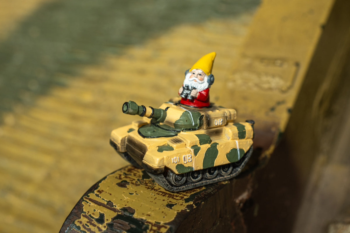 Tank Commander Gnome - Small Homeware [variant_option4]