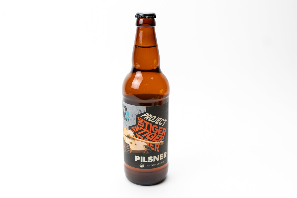 King Tiger V2 Pilsner and Pint Glass Gift Selection Drink The Tank Museum