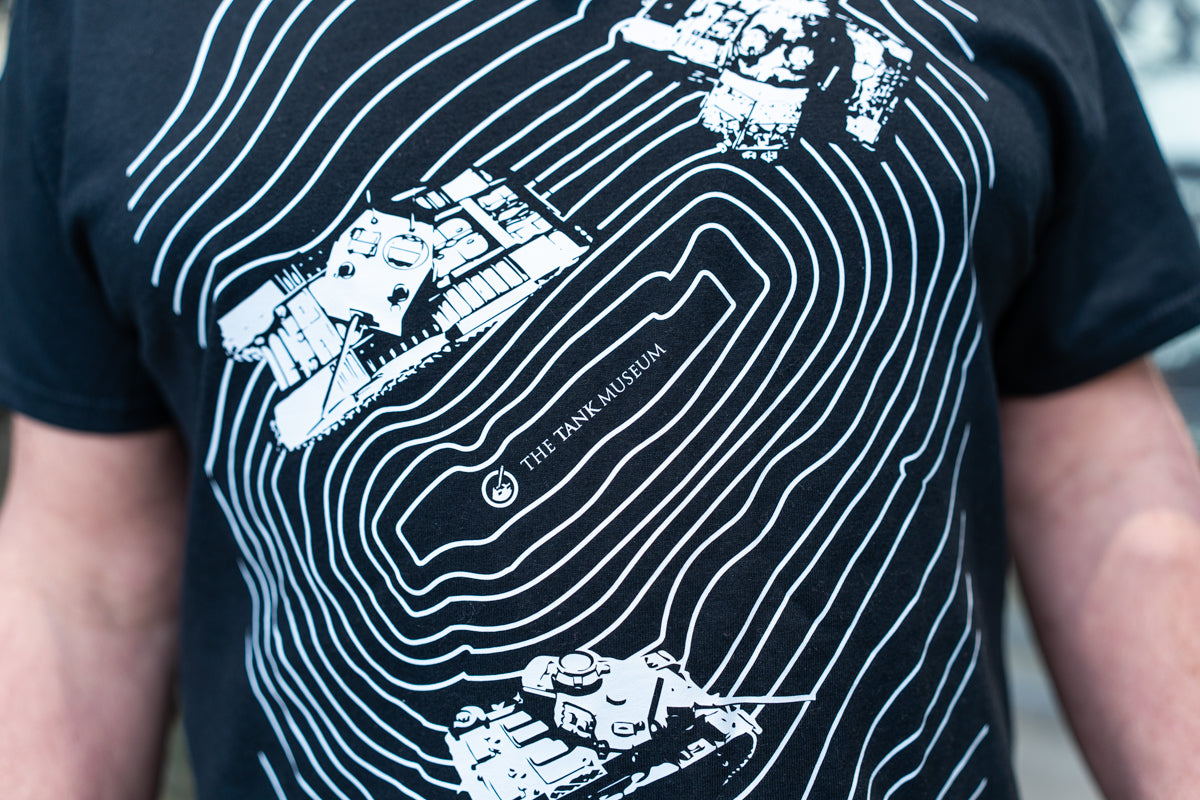 Topographical Tanks Arena Black T-shirt T-Shirt Aspire