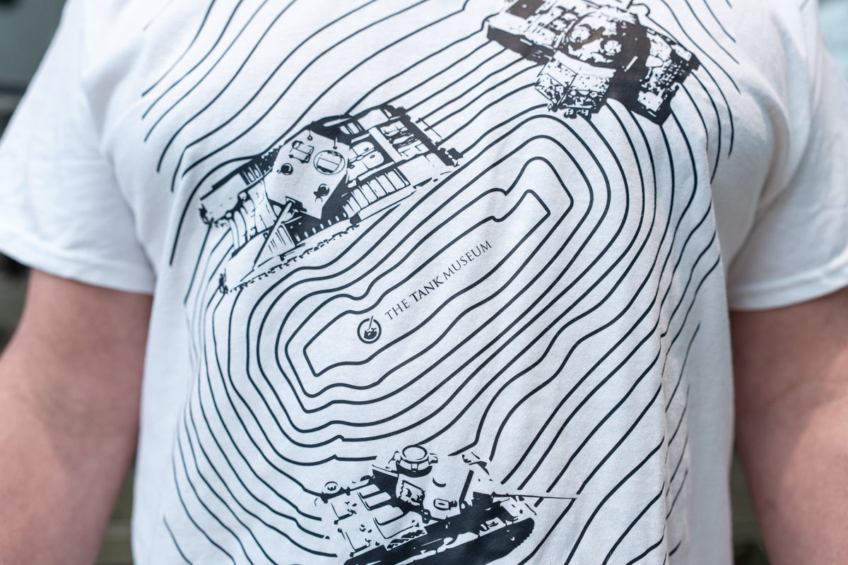 Topographical Tanks Arena White T-shirt T-Shirt Aspire