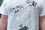 Topographical Tanks Arena White T-shirt T-Shirt Aspire