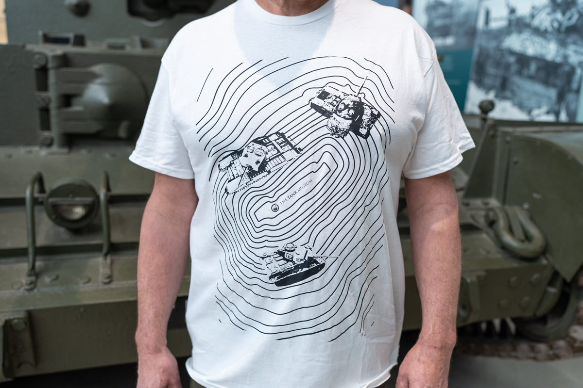 Topographical Tanks Arena White T-shirt T-Shirt Aspire