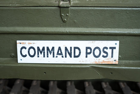 Command Post Wood Wall Sign