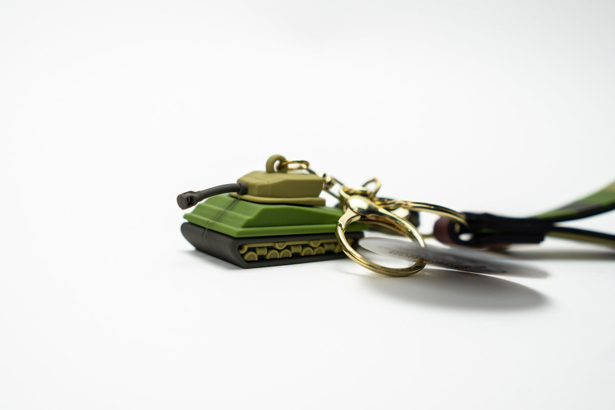 Sherman Tank Bag Clip Keyring Keyring Kandy Toys