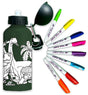 Colour In Water Bottle Dinosaur Drinkware Splat Planet Limited
