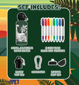 Colour In Water Bottle Dinosaur Drinkware Splat Planet Limited