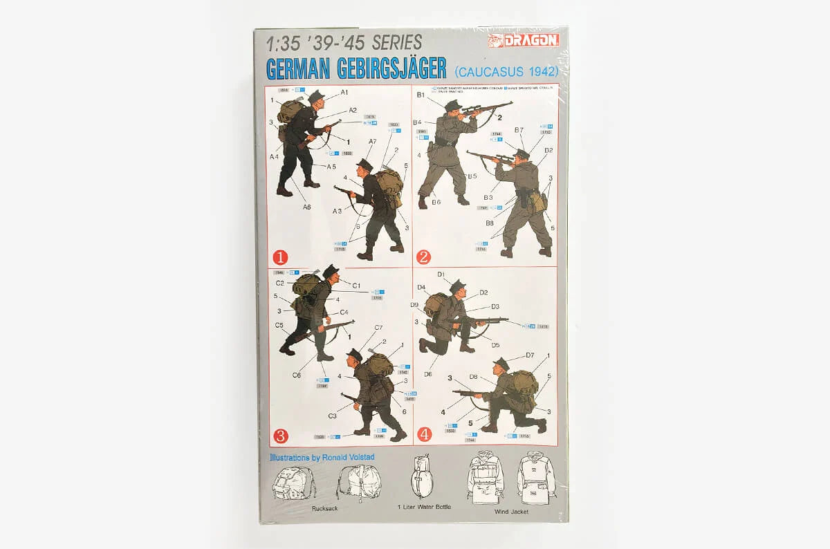 Dragon 1/35 German Gebirgsjager (Caucasus 1942) Scale Model Dragon