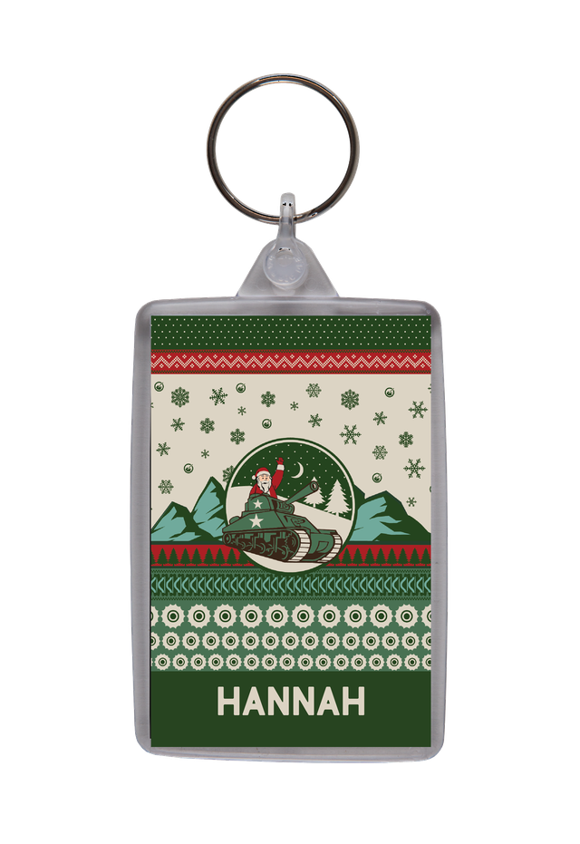Xmas Knit Jumper 2026 Personalised Keyring TEST Keyring My Moments