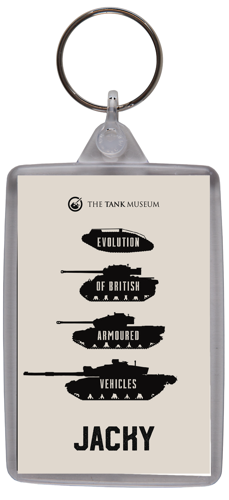 Evolution of British Armoured Vehicles Personalised Keyring