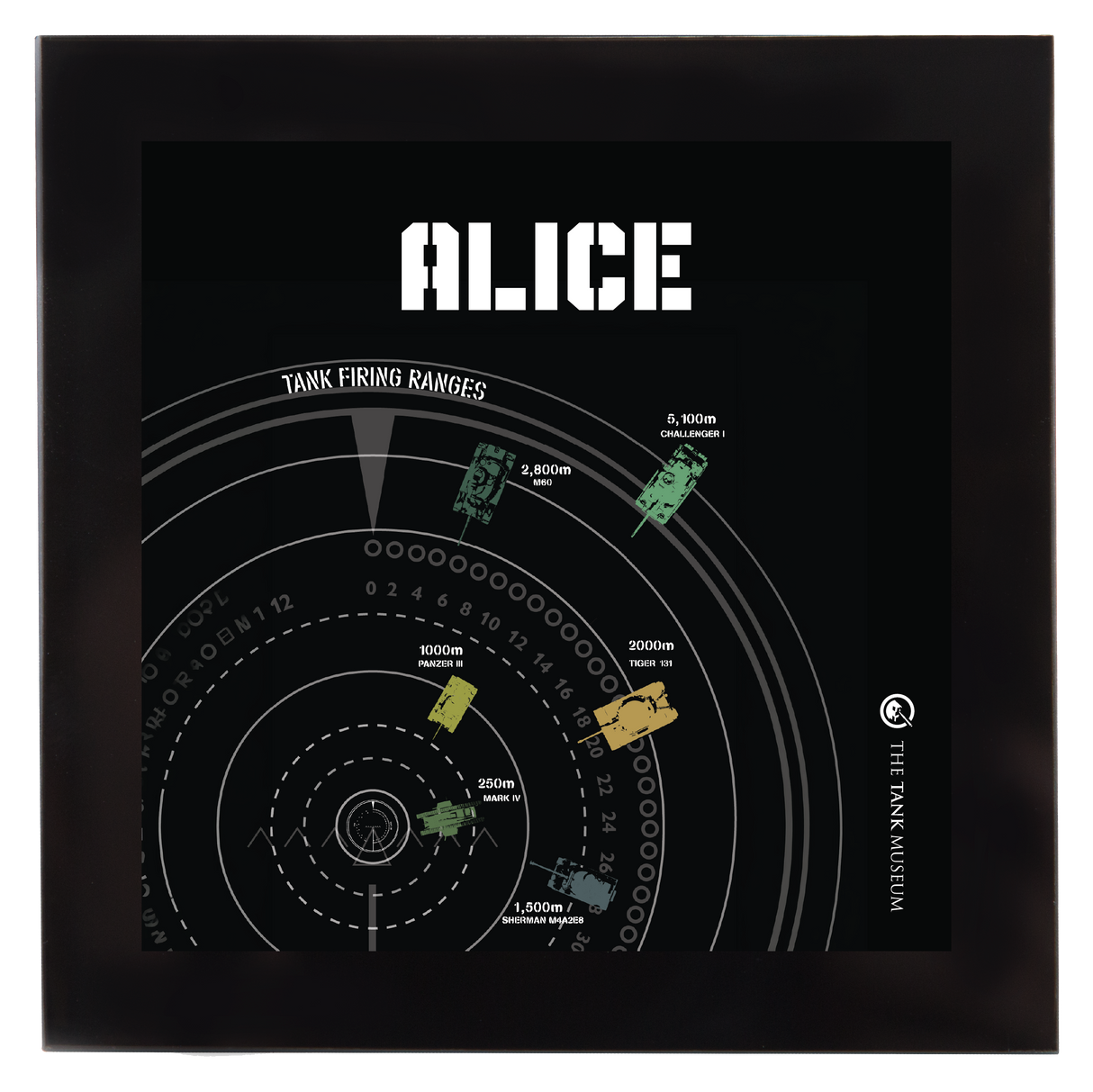 Firing Range Personalised Square Coaster Coaster My Moments