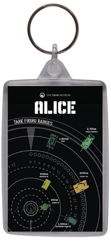 Tank Firing Range Personalised Keyring Keyring My Moments