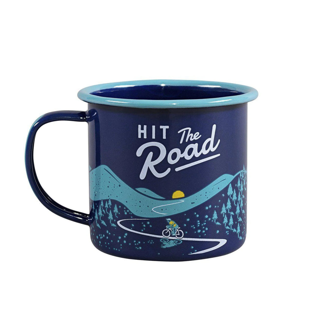 Enamel Mug  - Hit The Road Blue