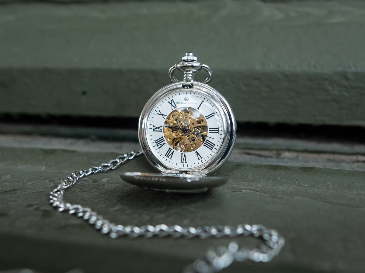 Exclusive Tank Museum Embossed Mechanical Pocket Watch Watch [variant_option4]
