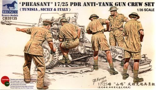 Bronco 1/35 British 17pdr / 25 Pdr Anti-Tank Gun Crew Set