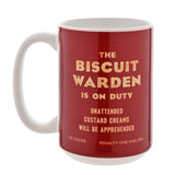 Civil Defence Biscuit Warden On Duty Mug