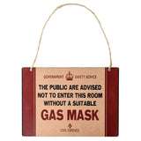 Civil Defence Gas Mask Wall Plaque