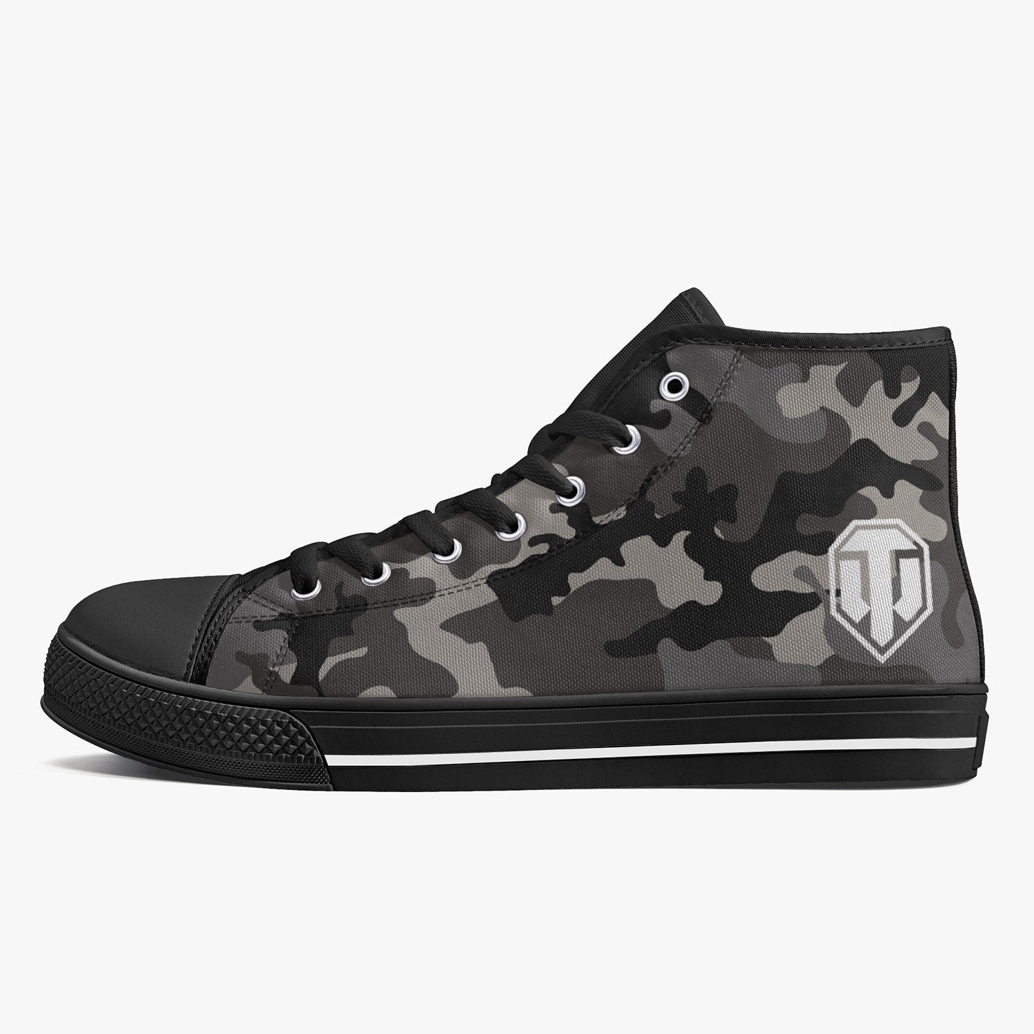 High top hot sale camo shoes