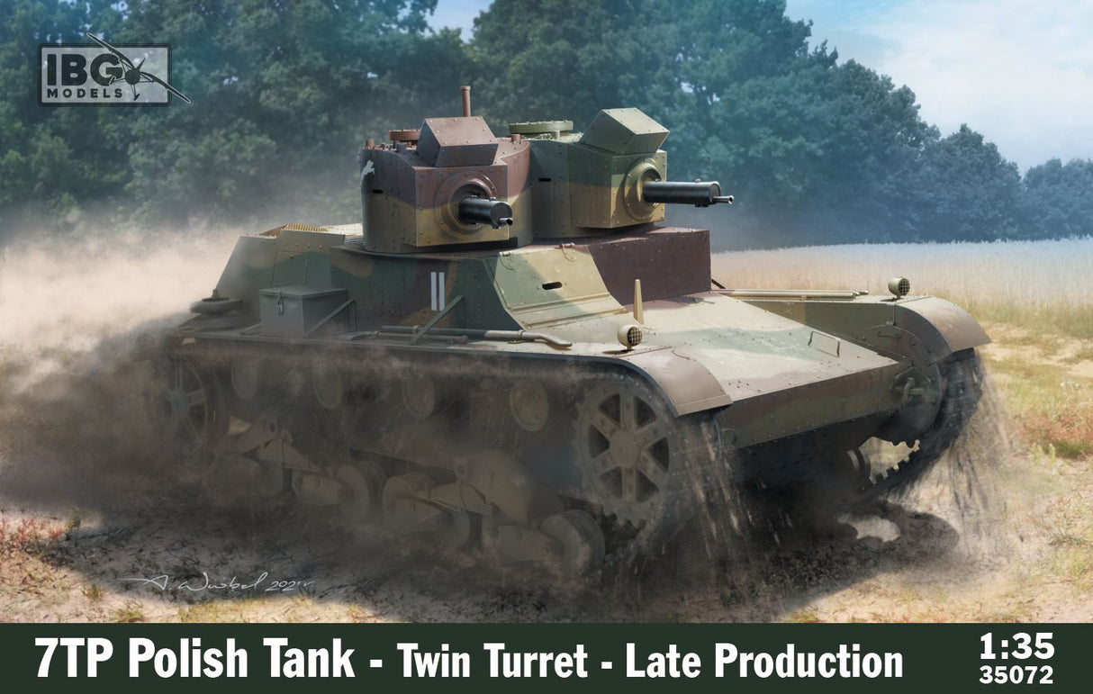 IBG 1/35 Scale 7TP Polish Tank - Twin Turret, Late Production