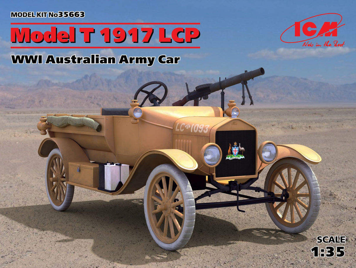 ICM 1:35 Scale Model T 1917 LCP, WWI Australian Army Car