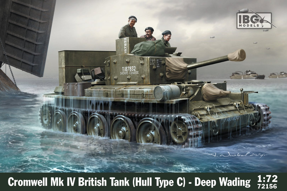 IBG 1/72 Cromwell Mk.4 Tank (Hull type C) Deep Wading. Scale Model IBG Models