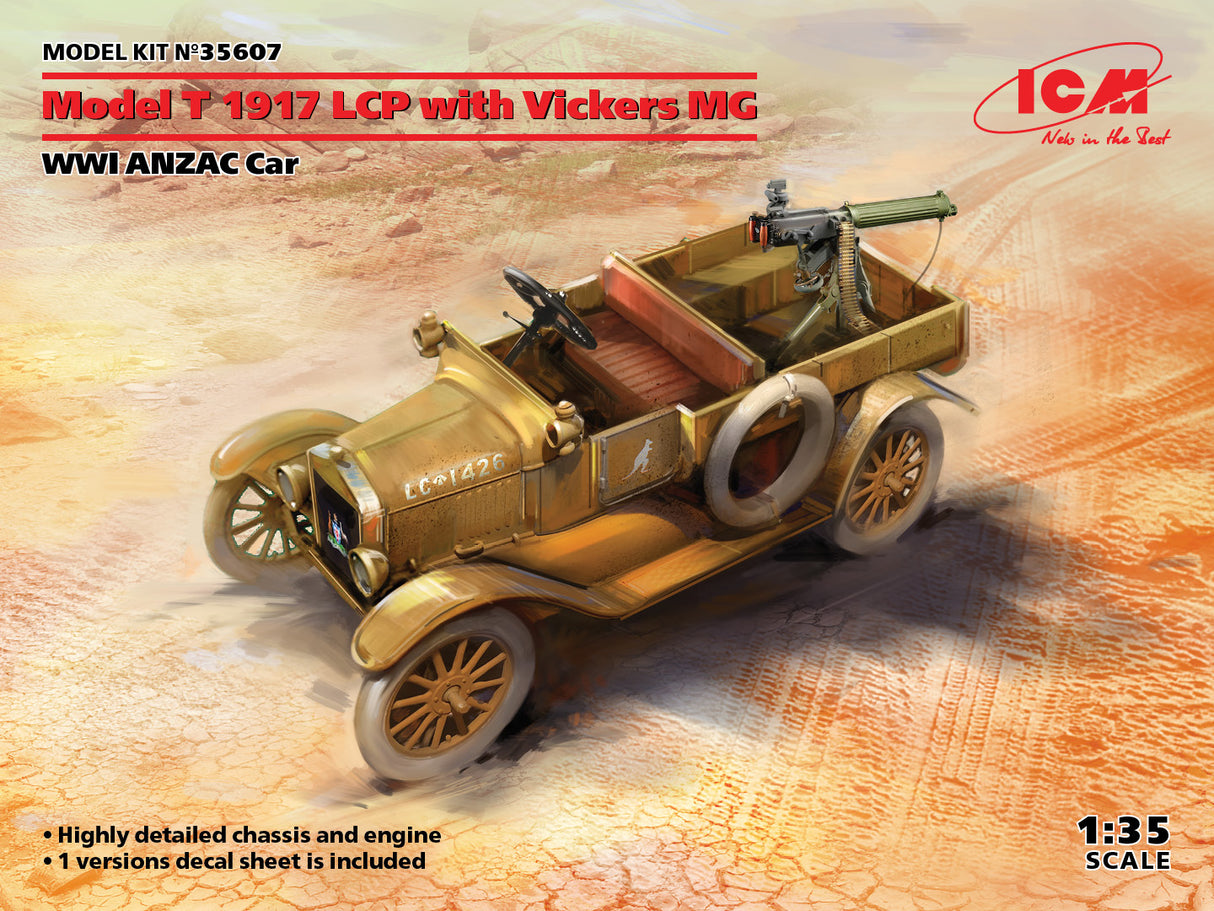 ICM 1/35 Model T 1917 LCP with Vickers MG