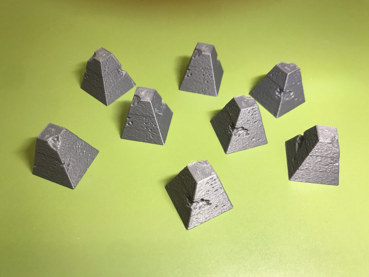 1/35 PLA Printed "Dragons Teeth" Tank Obstacles x 8