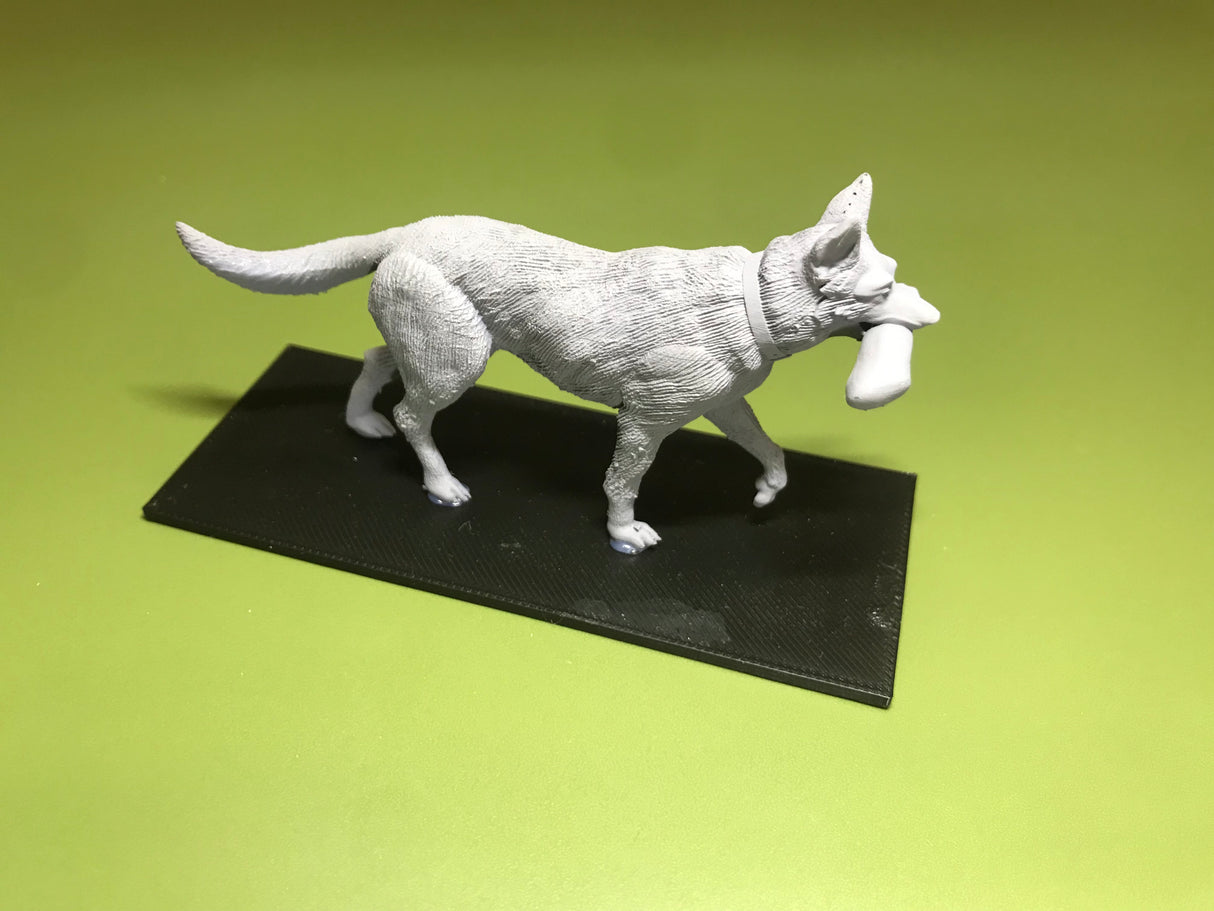 1/16 3D Printed Dog with Bone