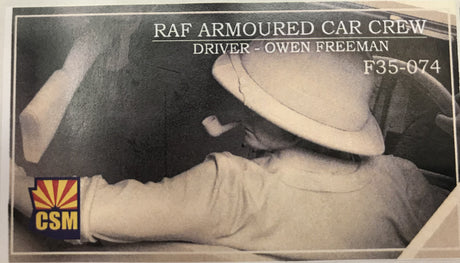 CSM 1/35 Armoured Tender Scale Figures. Scale Model RAF AC crew Driver Freeman. [variant_option4]