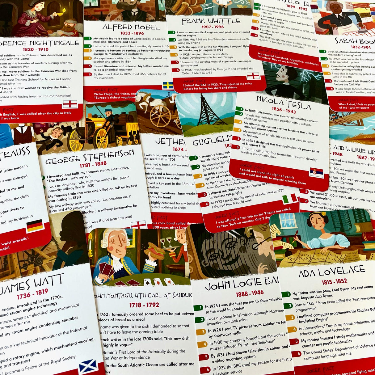 History Heroes Inventors Card Game Game History Heroes