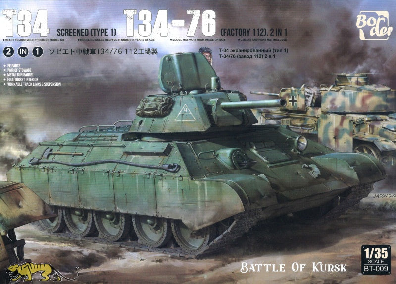 Border Models 1/35 T34-76 Battle of Kursk, 2 in 1 (Limited Edition in Wooden Box)
