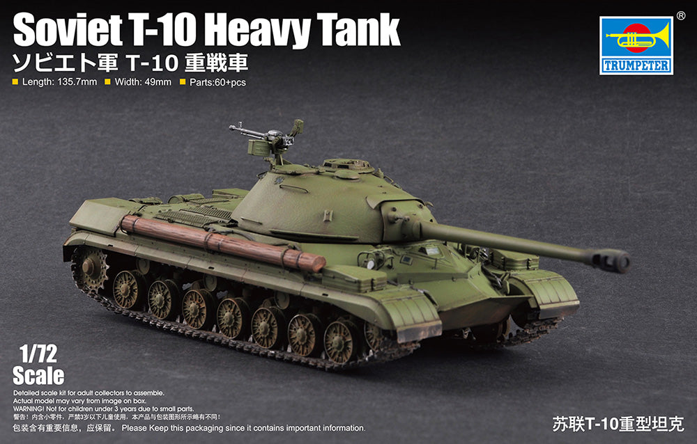 Trumpeter 1/72 Soviet T 10 Heavy Tank