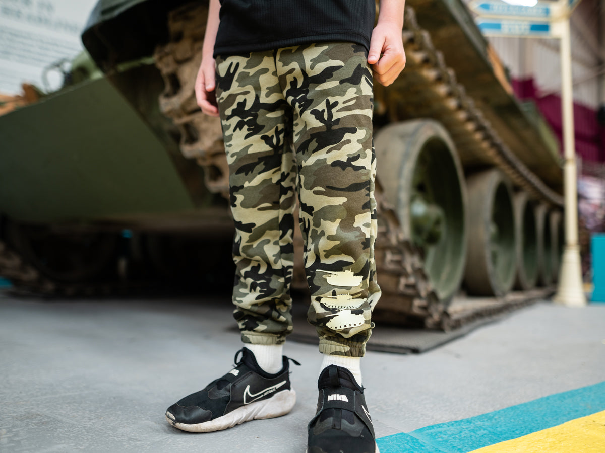 Kids Camo Tank Joggers