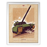 Art Print: Centurion Tank Print Wall Art On Demand Star Editions 11x14" With White Frame