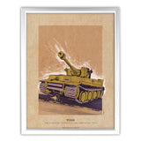 Art Print: Tiger Tank Wall Art On Demand Star Editions 11x14" With White Frame
