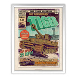 Art Print: The Formidable Tiger Comic Print Wall Art On Demand Star Editions 11x14" With White Frame