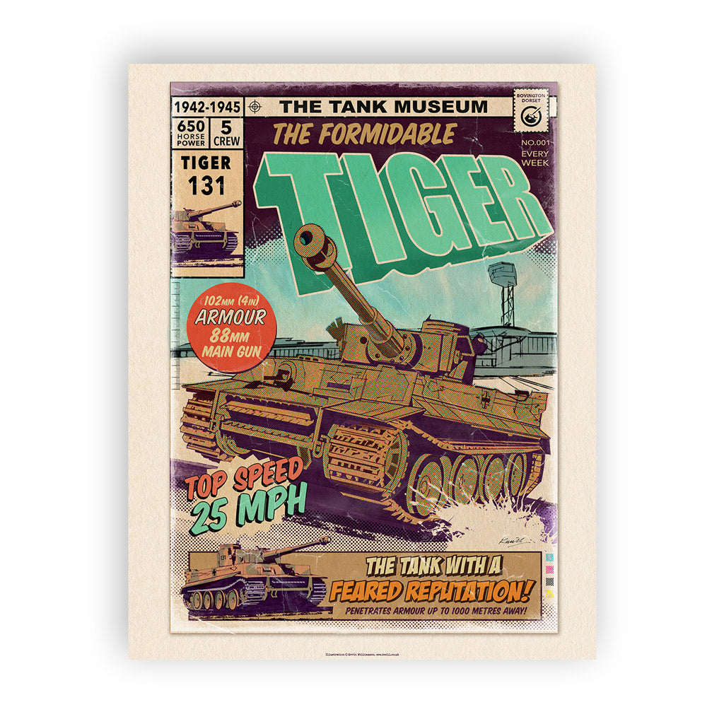 Art Print: The Formidable Tiger Comic Print Wall Art On Demand Star Editions 11x14" No Frame